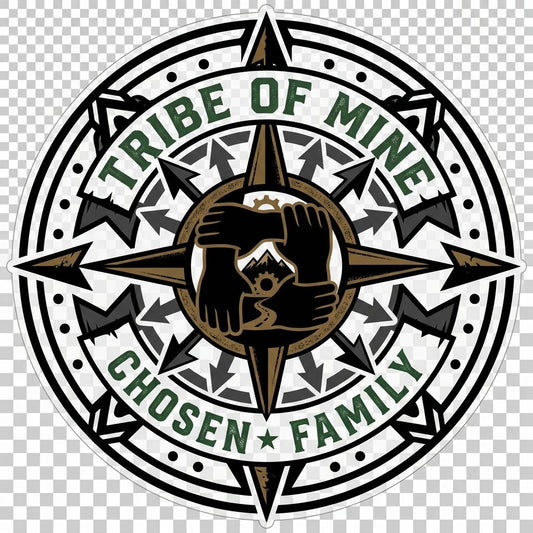06 Compass Arrows Pointing Inward Mandala dark mockup