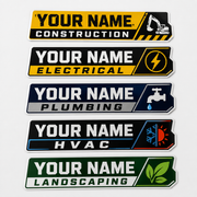 Trade-style custom toolbox decal design options