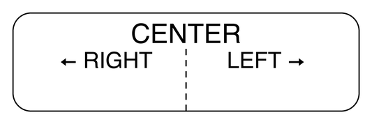 Trailer backing decal layout showing reversed LEFT and RIGHT directional text