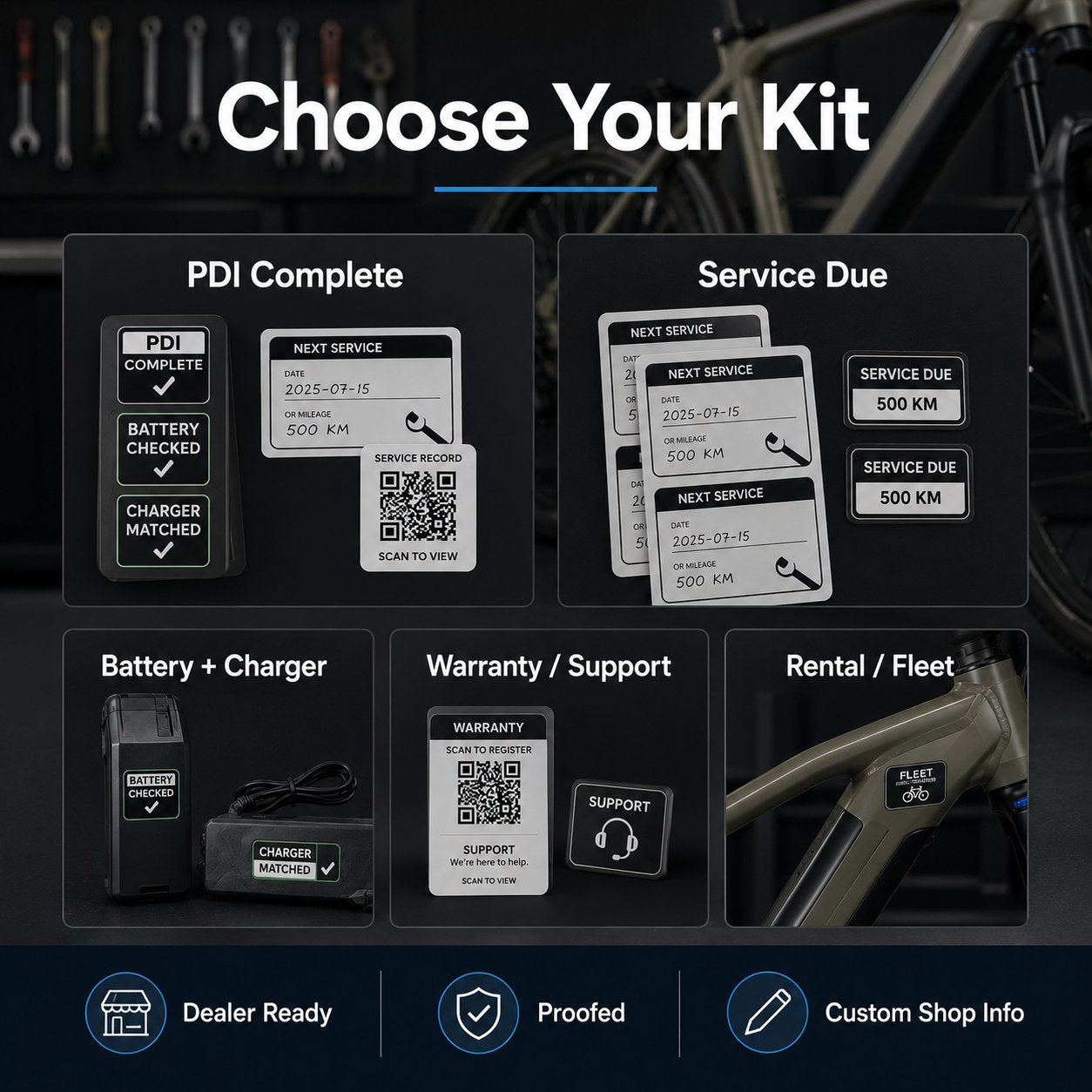 E-Bike Service Label Kit Canada - e bike service label kit options