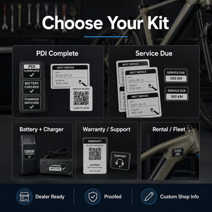 E-Bike Service Label Kit Canada - e bike service label kit options
