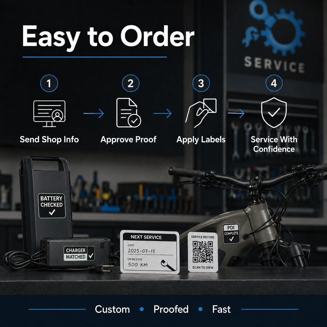 E-Bike Service Label Kit Canada - e bike service label ordering guide