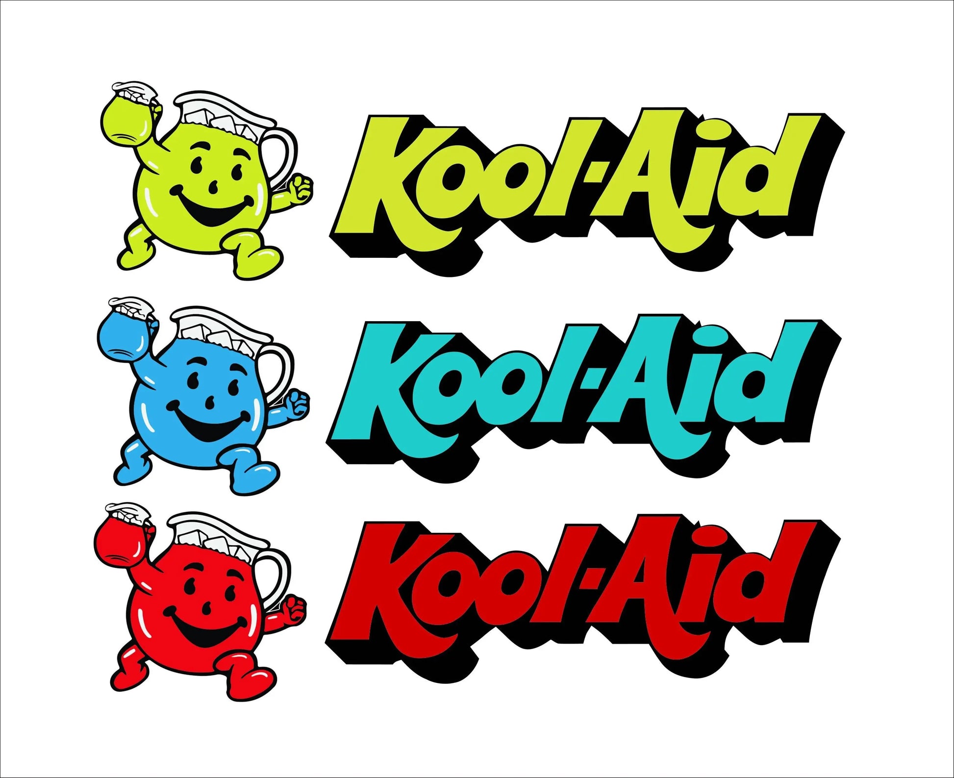 Here are a few options for alt text, keeping under 100 characters:

* **Kool-Aid Man in red, blue & yellow with Kool-Aid logo