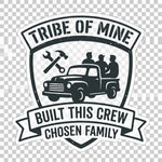 Built This Crew — Crew Family Vinyl Decal | Sticker Canada - 1
