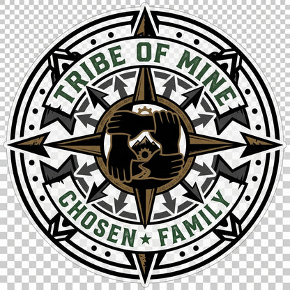 06 Compass Arrows Pointing Inward Mandala clear background