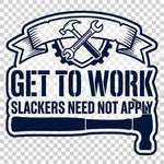 Blue Collar Pride Vinyl Decal — Trades Hard Hat & Truck Sticker - 1