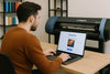 Same-day custom canvas printing upload process