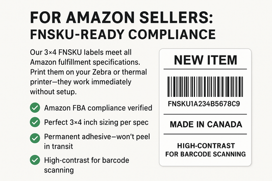 Custom Shipping Fnsku Labels Niagara Design Included FNSKU ReadyComplianceLabelsforAmazon
