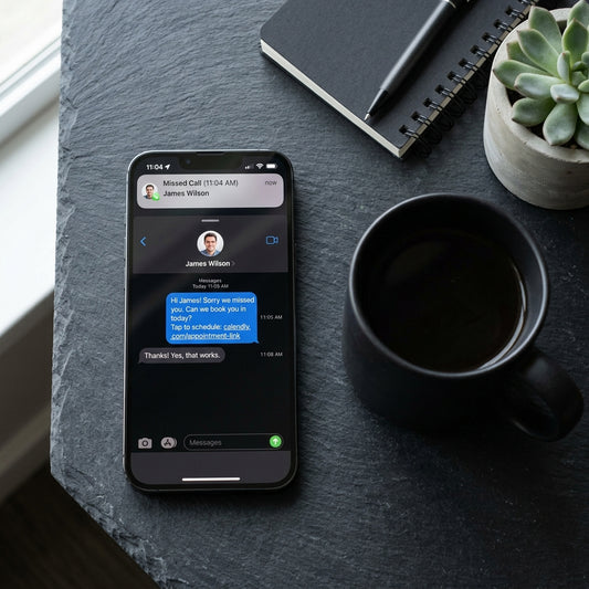 AI Missed-Call Receptionist — Instant Text-Back & Booking