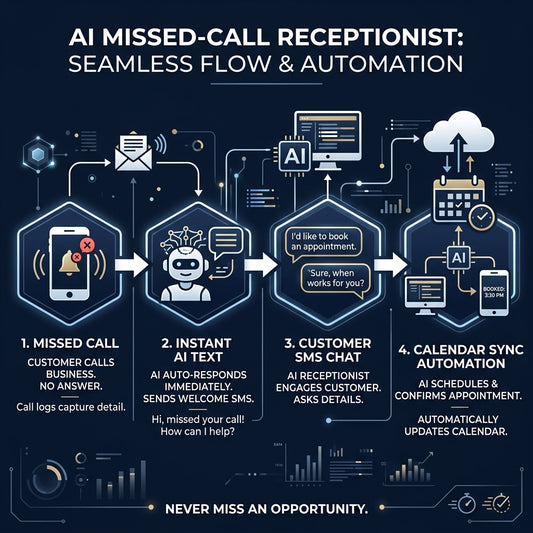 AI Missed-Call Receptionist — Instant Text-Back & Booking