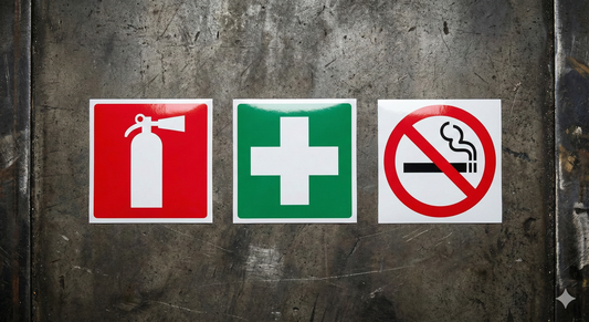 Fire Extinguisher First Aid No Smoking Safety Decals