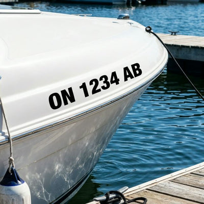 Precision cut boat registration numbers kit