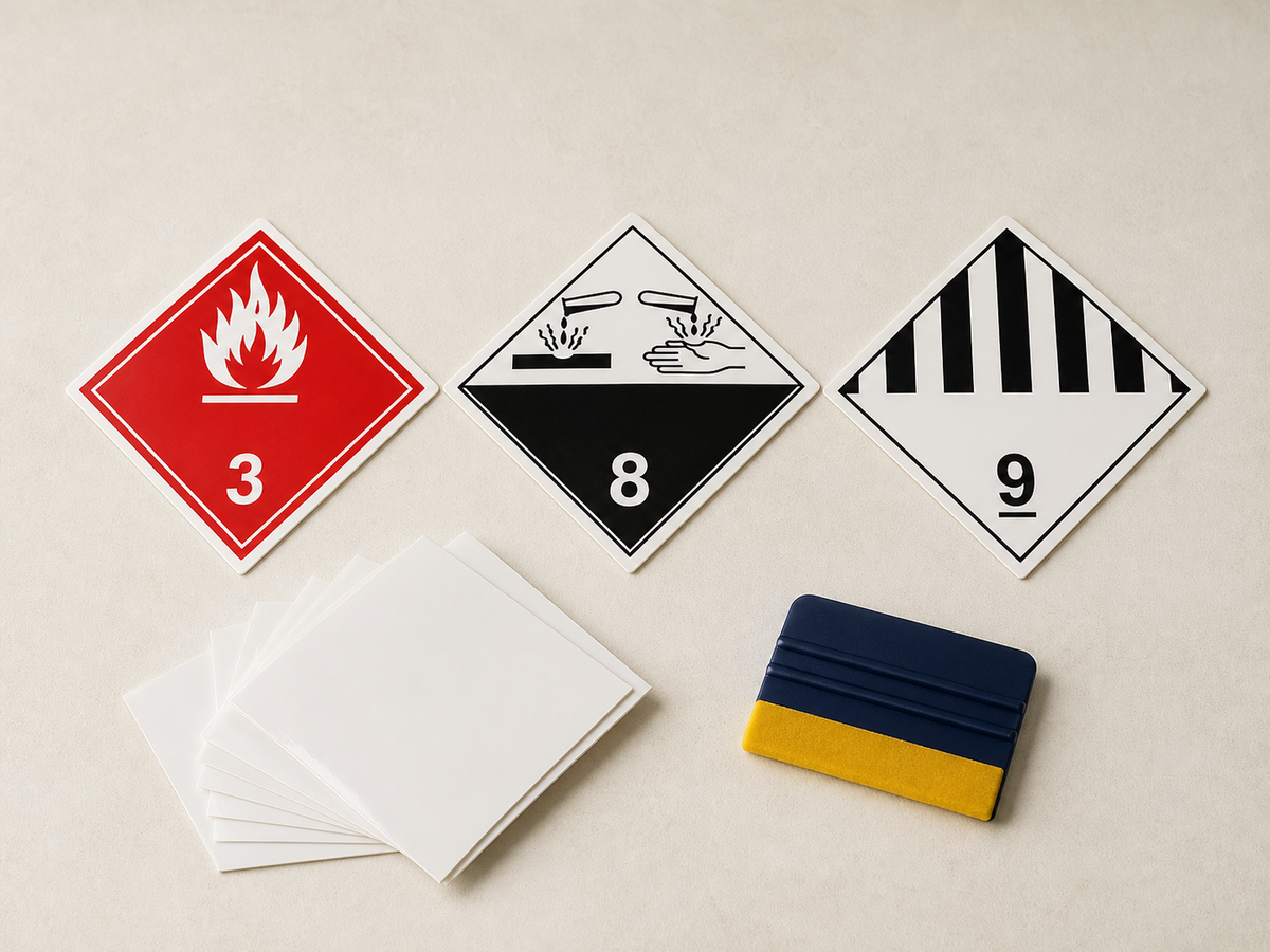 Dangerous Goods Placards — TDG hazard class diamonds (Canada)