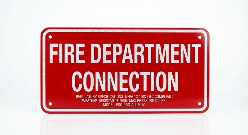 Fire Department Connection Sign Ontario | Compliance Lettering