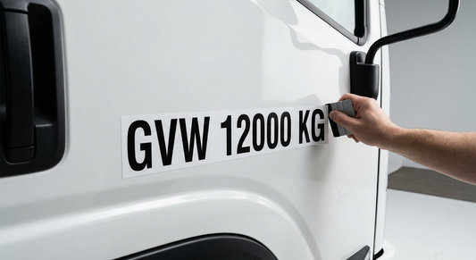 GVW Weight Decals — Gross Vehicle Weight Vinyl Lettering