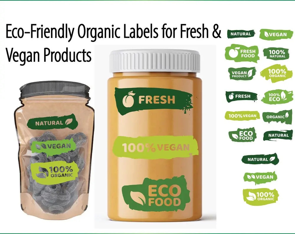 Image of Custom Eco-Friendly Organic Label Stickers – Personalized & Sustainable
