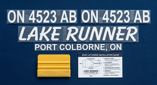 Marine Registration Complete Kit — PCL Numbers + Vessel Name + Port