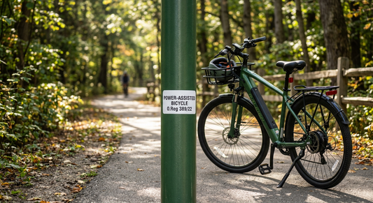 PAB Power-Assisted Bicycle Compliance Label Ontario