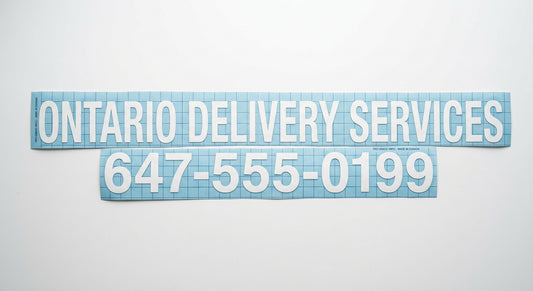 Delivery Van Box Truck Lettering Ontario
