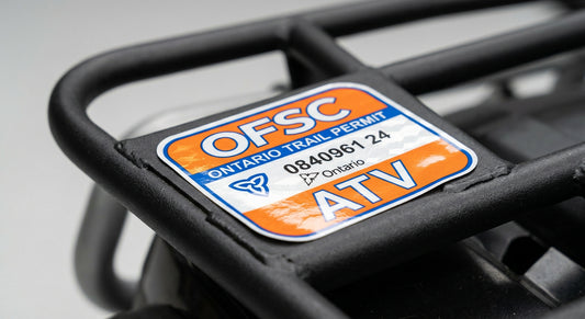 ATV Registration Decals Ontario OFSC — Quality