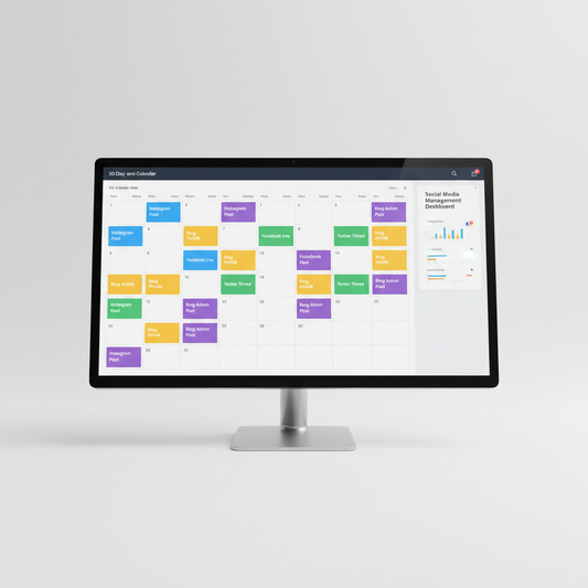 Social Media Content Calendar — 30 Days — product image 1