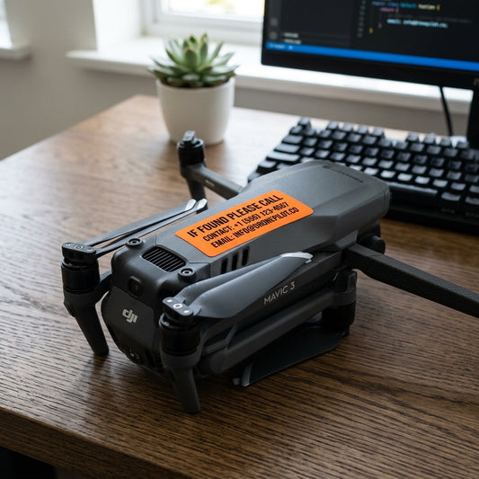 Drone Recovery Contact Decals Canada | Compliance Lettering