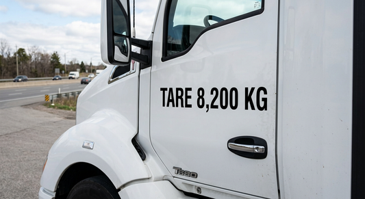 TARE Weight Decals — Ontario HTA Compliant