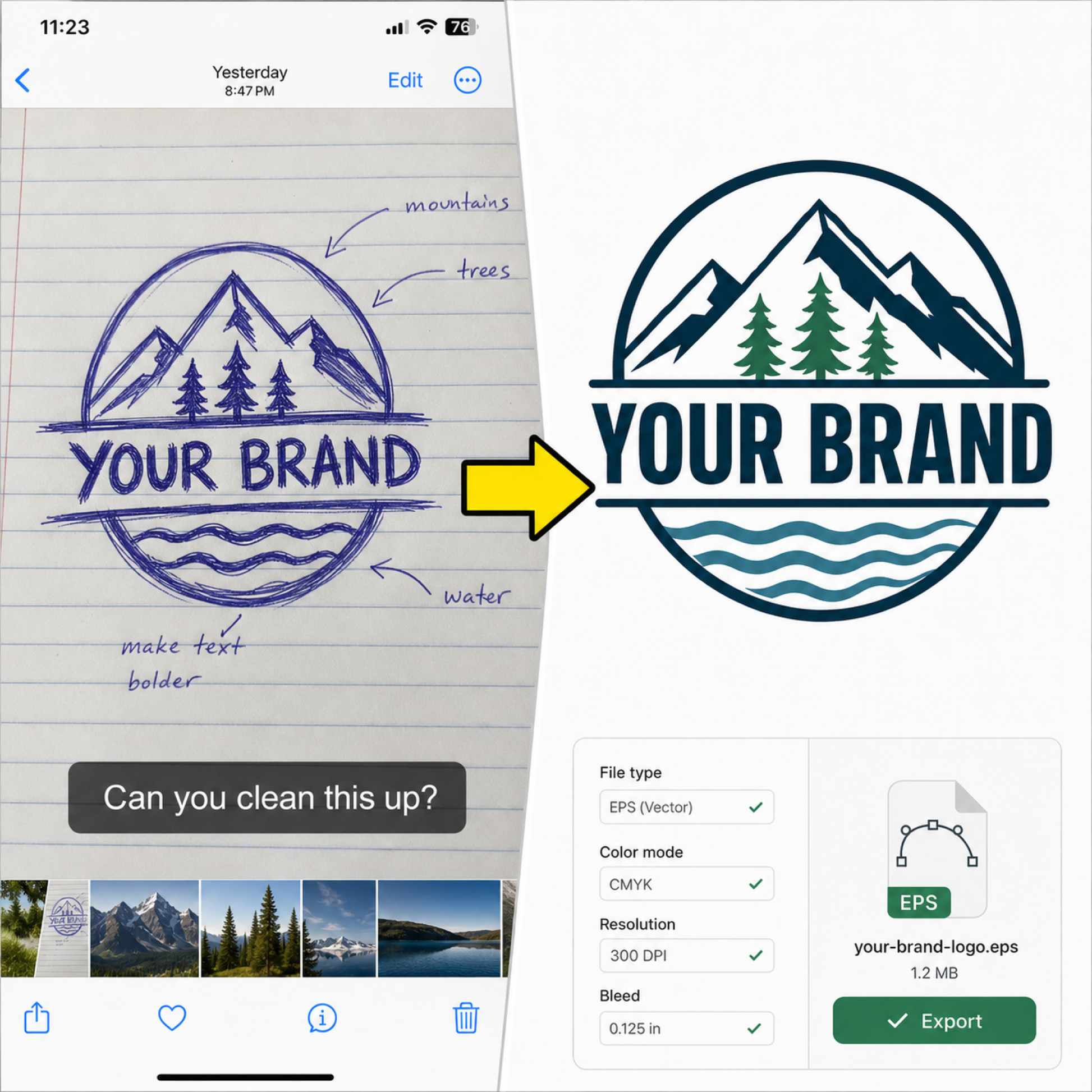 Artwork Cleanup & Vector Conversion — 4 upload anything