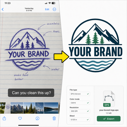 Artwork Cleanup & Vector Conversion — 4 upload anything